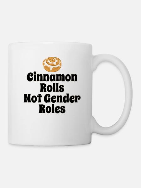 cinnamon rolls not gender roll - Mug - white