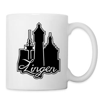 Lingener Emblem - Tasse - Weiß - Rechts