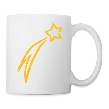 Sternschnuppe drawing - Tasse - Weiß - Rechts