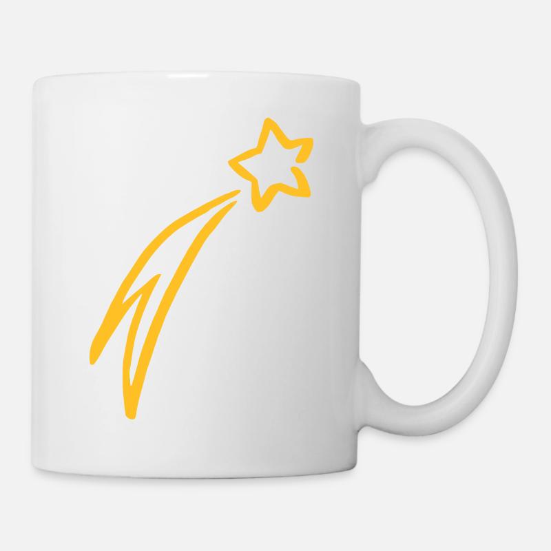 Sternschnuppe drawing - Tasse - Weiß