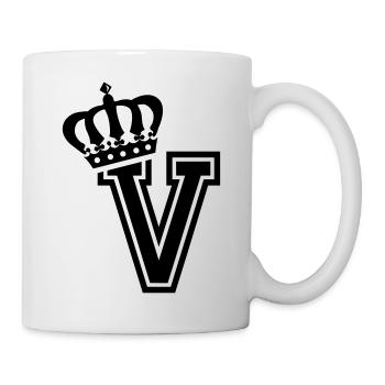 Letter V - Mug - white - Right