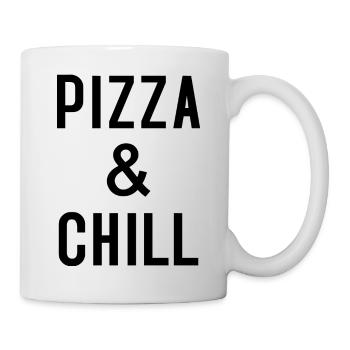 PIZZA & CHILL - Mug blanc - blanc - Droite