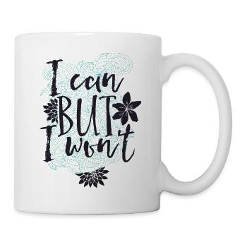 Je peux, MAIS j’ai l’habitude - Toutefois, ne - Mug blanc - blanc - Droite