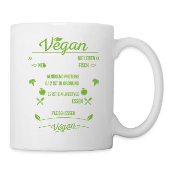 Veganer Veganes Leben - Tasse - Weiß - Rechts