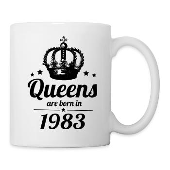 Queens 1983 - Tasse - Weiß - Rechts