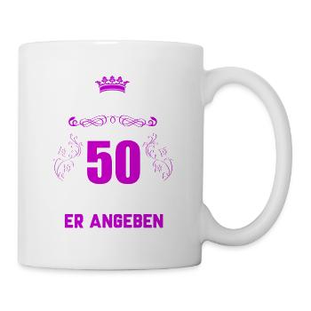 50 Geburtstag - Tasse - Weiß - Rechts