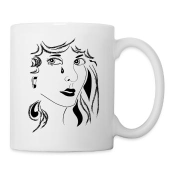 Woman sad - Tasse - Weiß - Rechts