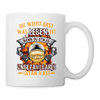 FW - Unbezahlbares getan - Tasse - Weiß - Rechts