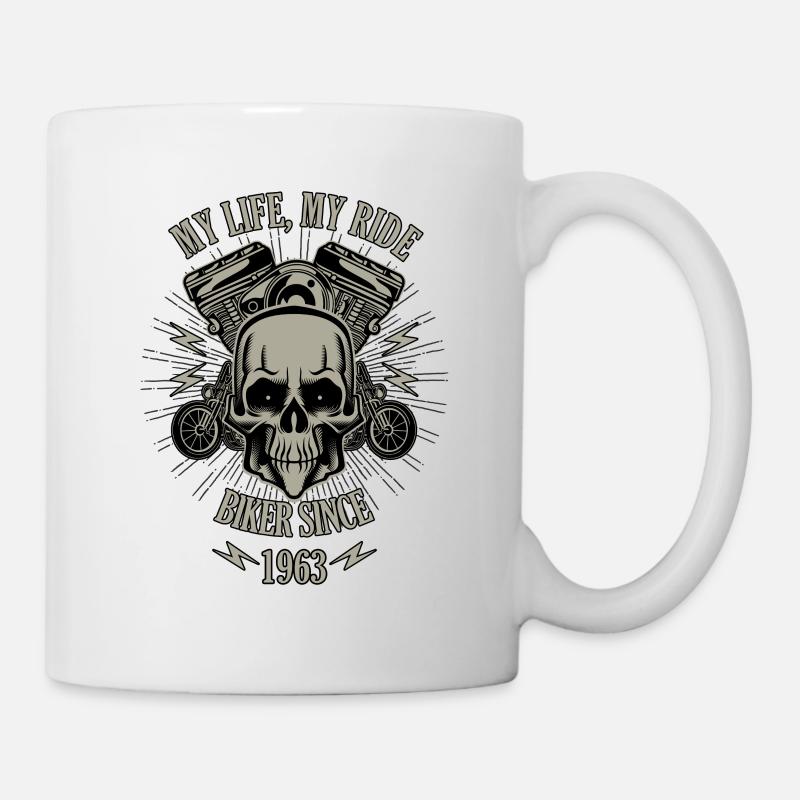 Cadeau pour Biker - construit en 1963 - Mug blanc - blanc