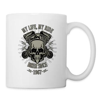 Gift for Biker - built in 1967 - Mug - white - Right