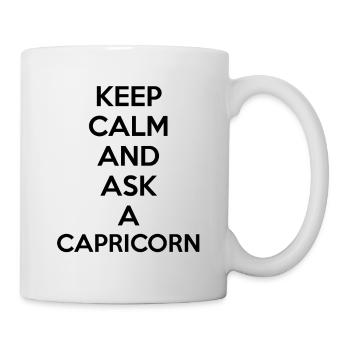 Capricorne Gardez le calme - Mug blanc - blanc - Droite
