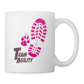 Team Agility pink - Mug blanc - blanc - Droite