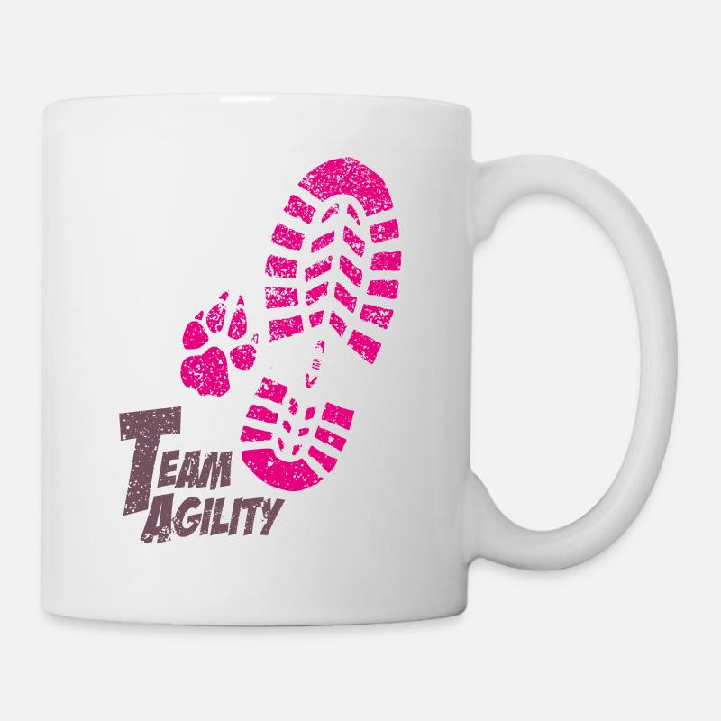 Team Agility pink - Mug blanc - blanc