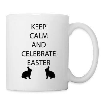 Easter Maintenez calme - Mug blanc - blanc - Droite