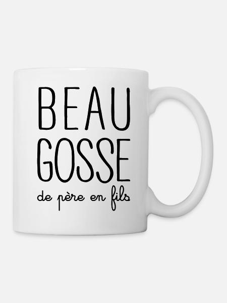 Beau Gosse de père en fils - Mug blanc - blanc