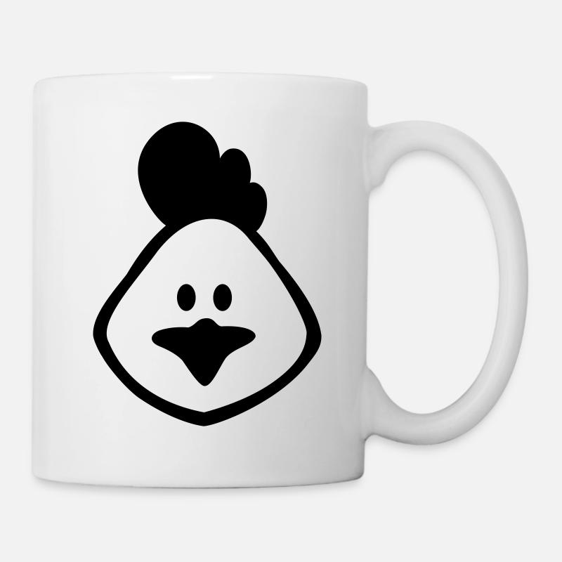 poule 1c - Mug blanc - blanc