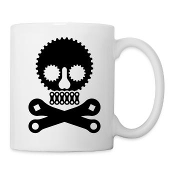 Bike Pirate - Tasse - Weiß - Rechts