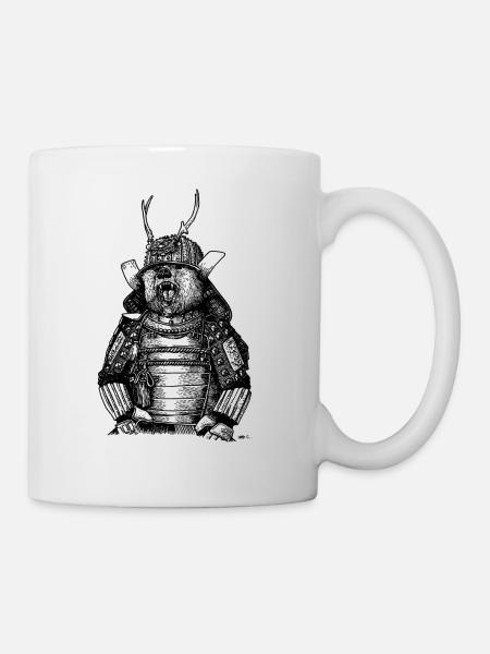 SAMOURAÏ OURS - Mug blanc - blanc