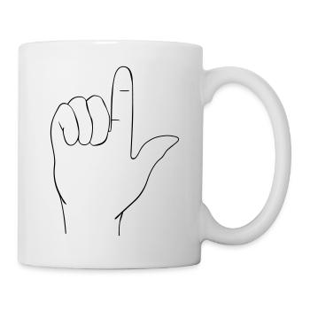 Hand sign - Mug - white - Right