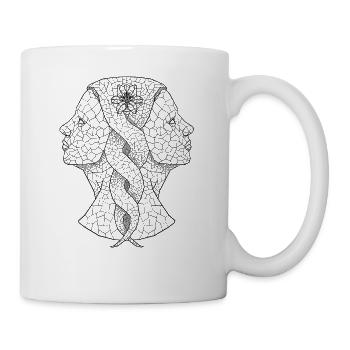 Zwillinge - Tasse - Weiß - Rechts