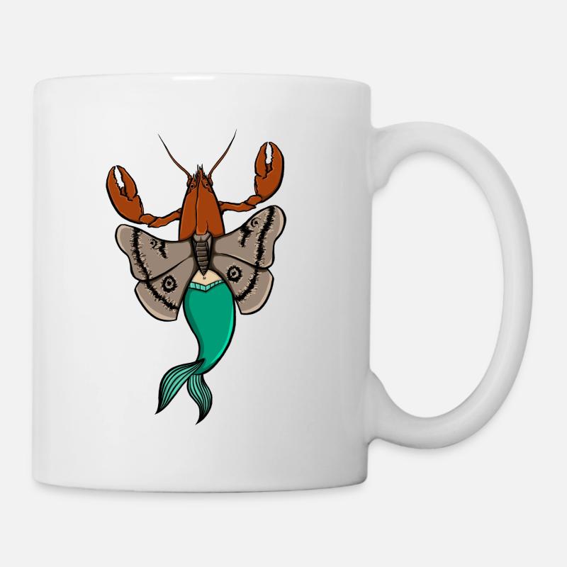 Lobster moth-mermaid - Mug - white