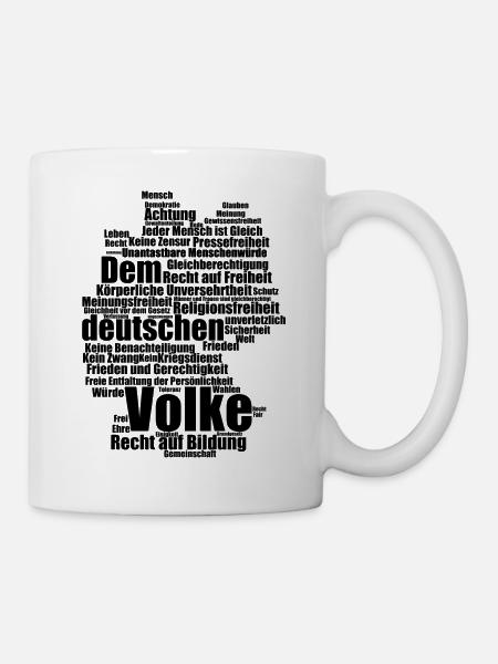 Dem deutschen Volke - Tasse - Weiß
