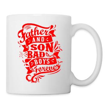 Father and Son Bad Boys Forever - Mug - white - Right