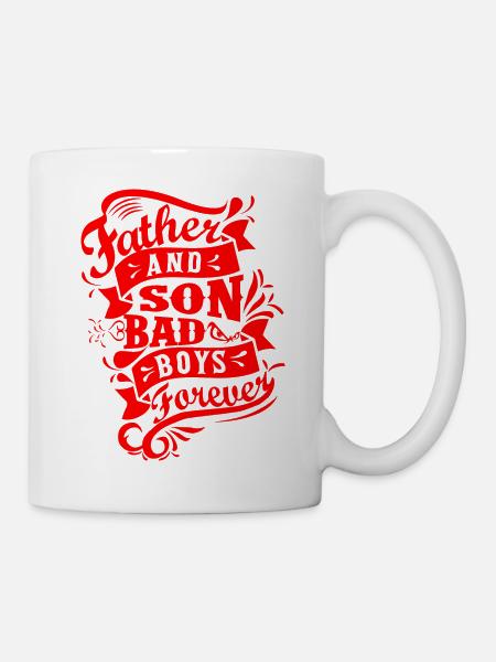 Father and Son Bad Boys Forever - Mug - white