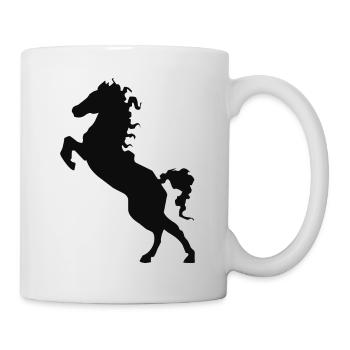 Pferd - Tasse - Weiß - Rechts