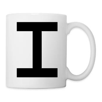 zahl_1_roemisch - Tasse - Weiß - Rechts
