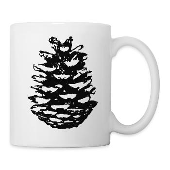 pine cones - Mug - white - Right