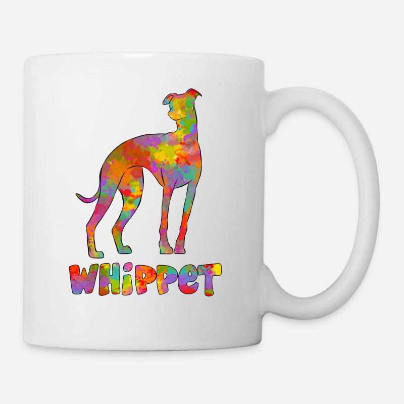 Whippet Multicolor 2 - Mug - white