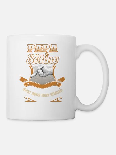 Papa & Söhne - Tasse - Weiß