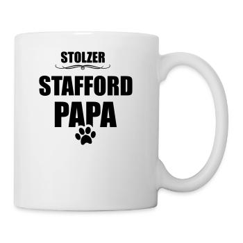Stafford Dog - Stafford Mama - Stafford Papa - Dog - Tasse - Weiß - Rechts