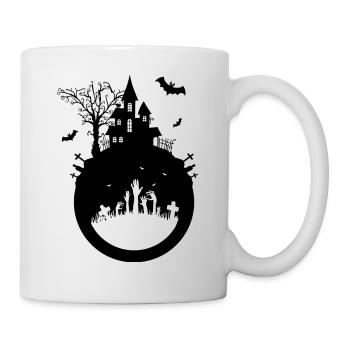 Haunted House - Halloween Design - Mug - white - Right