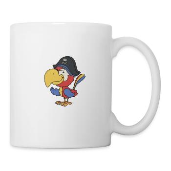 Papagei Schulanfänger - Tasse - Weiß - Rechts
