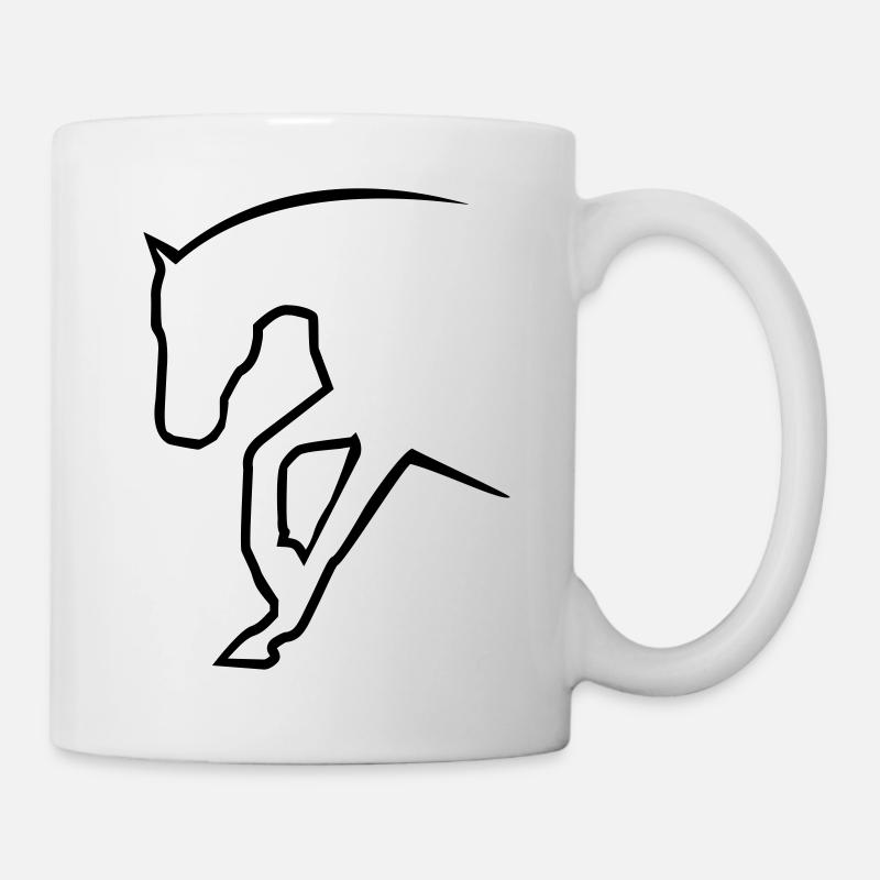 Westernpferd - Tasse - Weiß