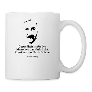 Zweig: Gesundheit ist für den Menschen das Natürl - Tasse - Weiß - Rechts