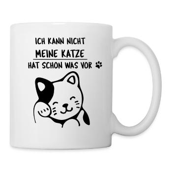 Katze Katzen Kater Geschenk Liebe Siam Maine Coon - Tasse - Weiß - Rechts