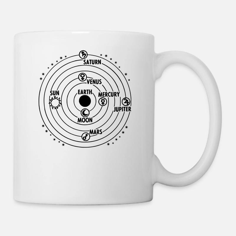 Sonnensystem - Tasse - Weiß