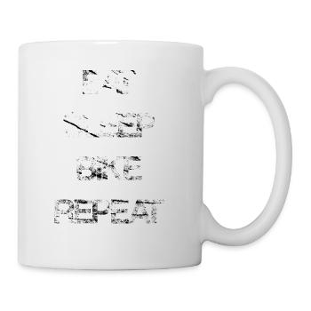 eat sleep bike repeat printused look - Mug - white - Right