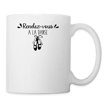 Rendez vous à la danse - Mug blanc - blanc - Droite