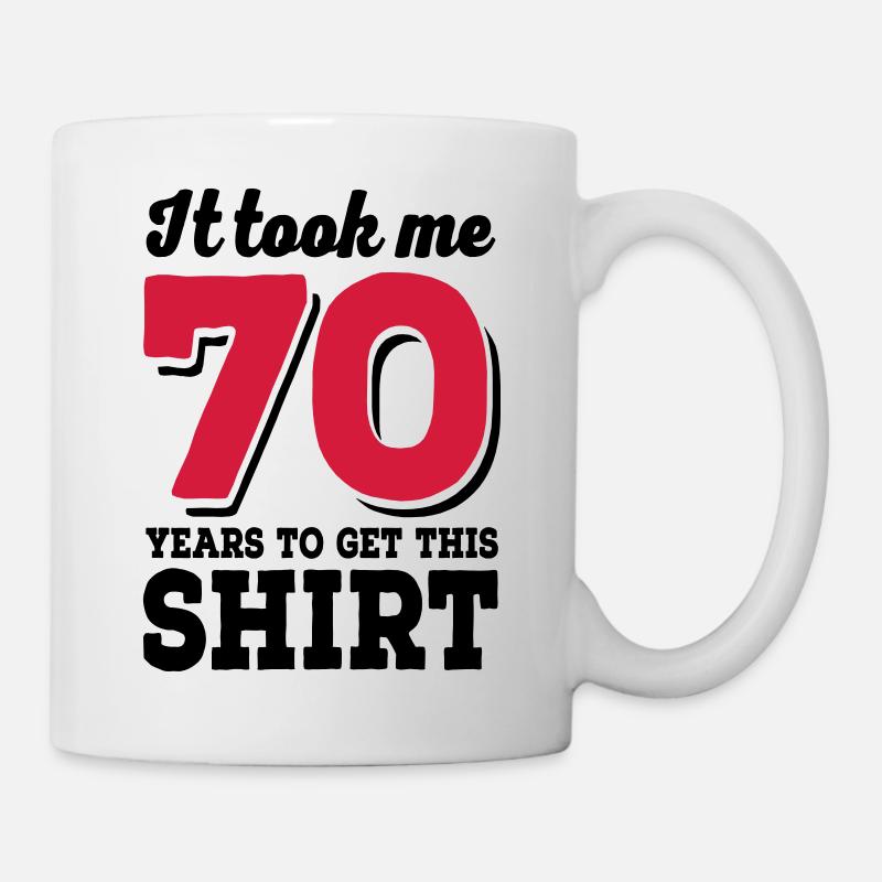 70 ans - Mug blanc - blanc