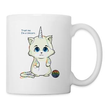 Licorne licorne douce Faites-moi confiance chat licorne I'ma - Mug blanc - blanc - Droite