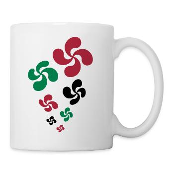 Croix du Pays Basque - Mug blanc - blanc - Droite
