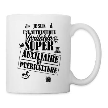AUXILIAIRE DE PUERICULTURE - Mug blanc - blanc - Droite