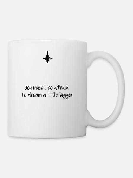 Rêve plus grand! Inception - citation de film - Mug blanc - blanc