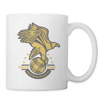 petanque Adler Logo - Tasse - Weiß - Rechts