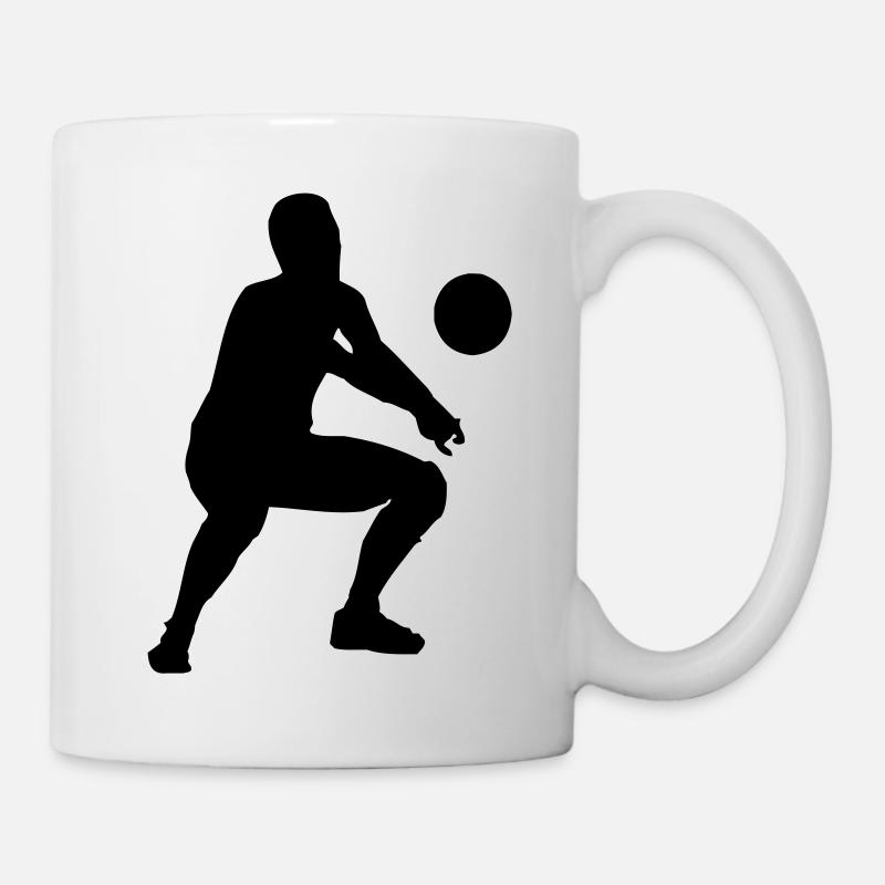 volleyball bagger - Tasse - Weiß