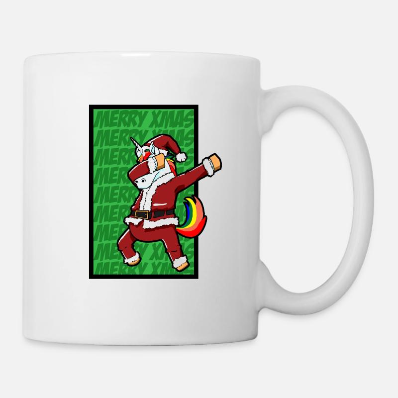 tamponnant Unicorn Noël - Mug blanc - blanc